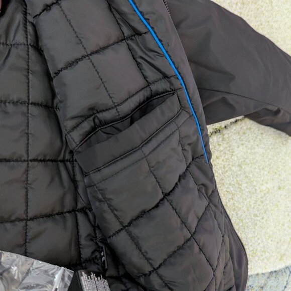 Kenneth Cole Men's Double Breasted Winter Rain Peacoat Removable Bib Black L - Picture 13 of 13